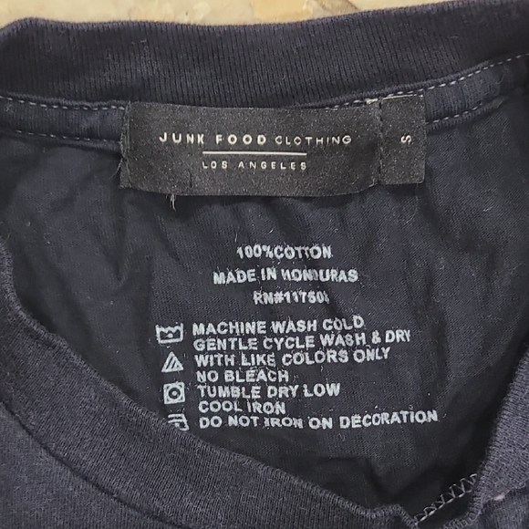 Junk Food Clothing Black and Yellow Graphic Tee - Picture 2 of 4